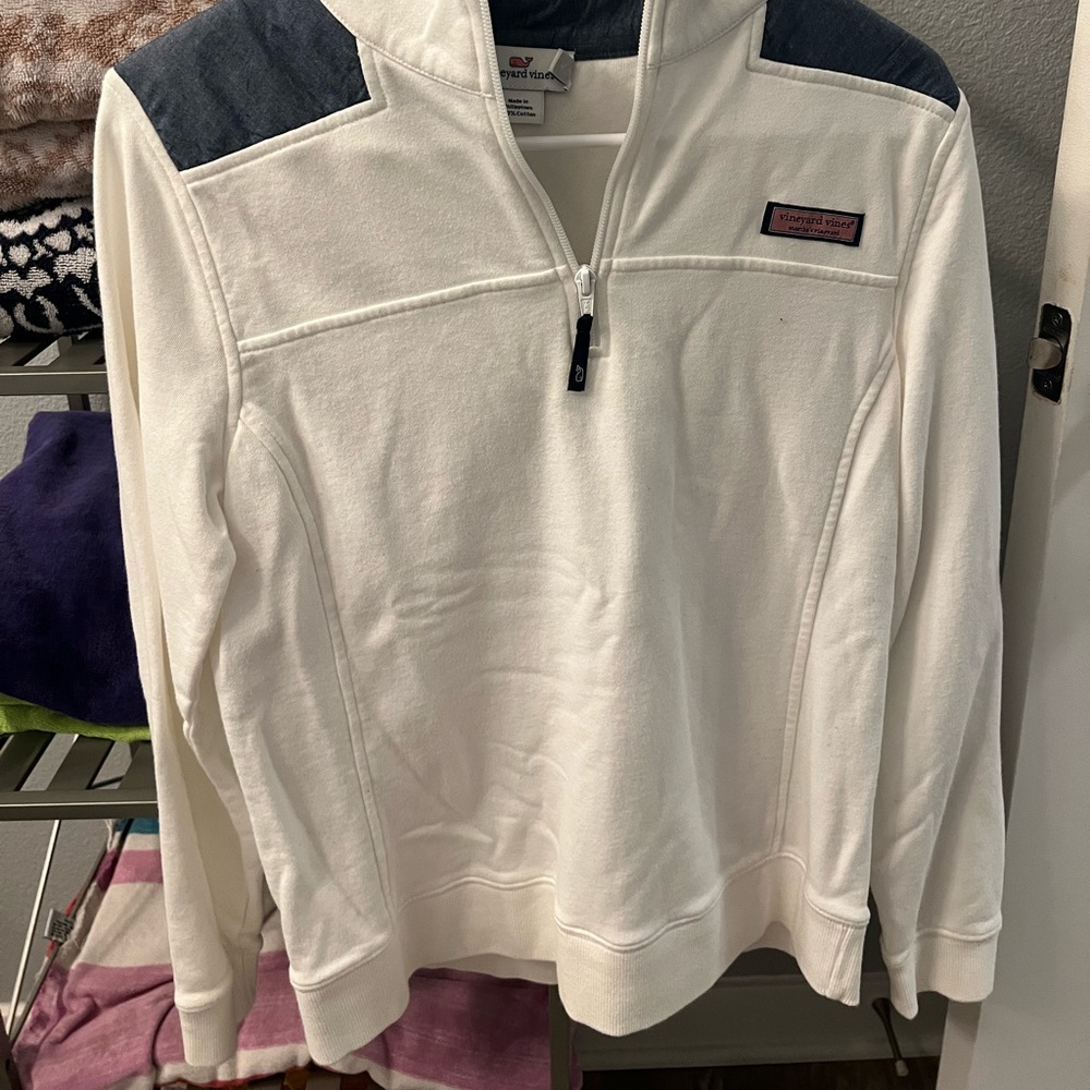 Vineyard Vines Zip Down Crew Neck